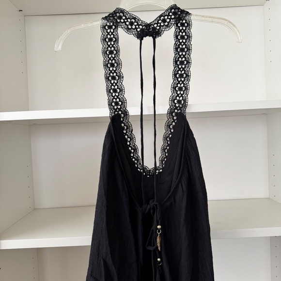 REVOLVE ALE BY ALESANDRA Gauze Lace Dress in Black Sands - Picture 3 of 8
